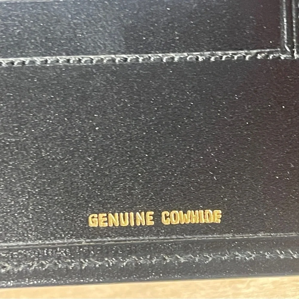 VIP Vintage Black Leather Travel Wallet Passport Holder Organizer Document Case